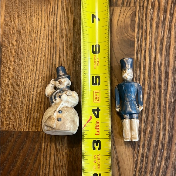 Tim Holtz Blue and Cream Holiday Figurine Set - Picture 7 of 9